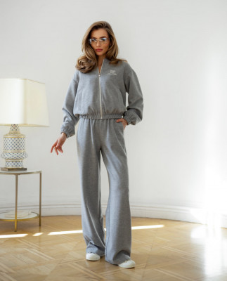 121 Спортивний костюм з бавовни на підкладці з вишивкою